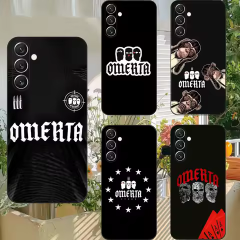 Cantante Omerta Maes per Phone Case For Samsung S25,S24,S21,S22,S23,S30,Ultra,S20,Plus,Fe,Lite,Note,10,9,5G Black Cover
