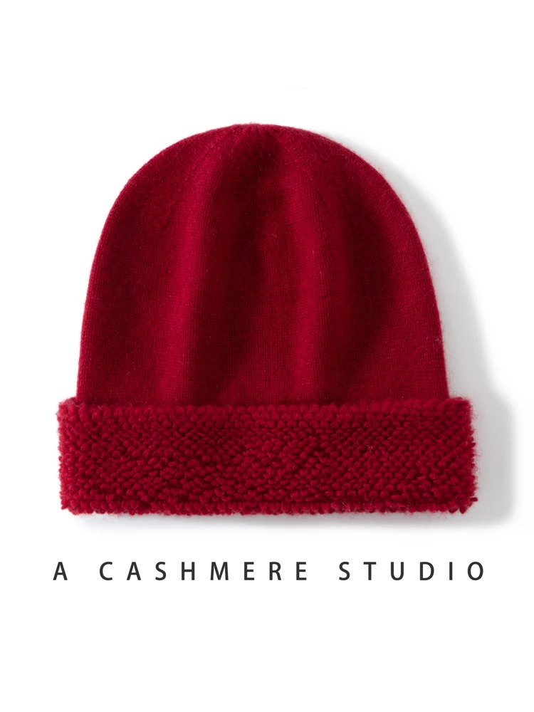 Wool Cashmere Knit Beanie Thick Soft Fisherman Beanies Unisex Warm Watch Caps Dockers Hat Gift Men Terry Cloth Texture Women