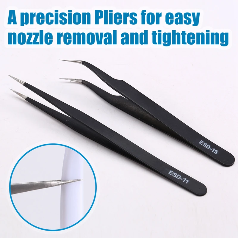 3D Printer Nozzle Cleaning Kit With Pliers, Cleaning Brush, And Deburring Tools For Efficient Unclogging And Maintenance