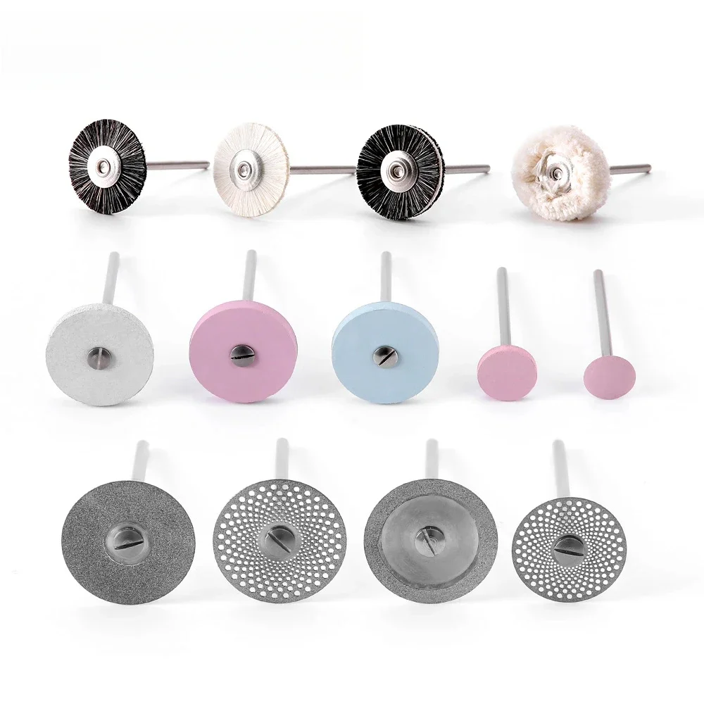 

Набор для полировки HP для стоматологической лаборатории, 35 шт./компл., щетки для полировки 2,35 мм для керамики, фарфора, алмазные боры и диск для низкой скорости