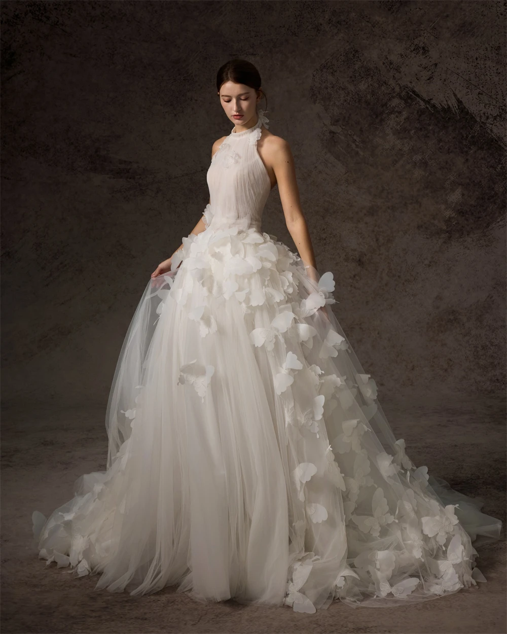 

Customized Fashion Tulle Evening Dresses Elegant Halter Sleeveless Homecoming Dresses High Quality Special Occasion Gowns