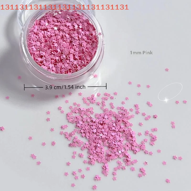 작은 오각형 네일 스팽글 귀여운 DIY 매니큐어 액세서리 네일 참 스타 글리터 마카롱 컬러 컬러풀 네일 플레이크 플래시