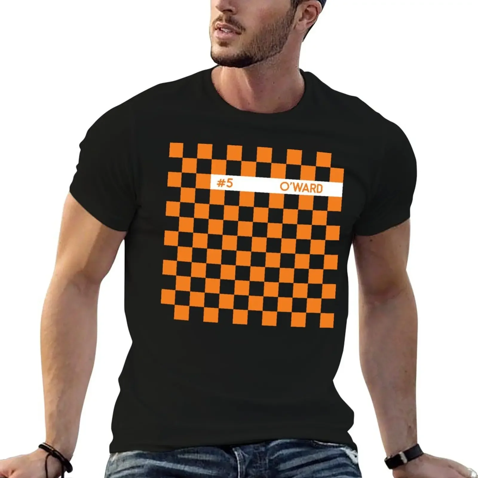 

Pato O'Ward Racing Flag T-Shirt summer 2025 kawaii clothes street wear mens plain t shirts