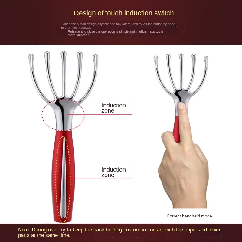 

Head Massage Tool Massage Scalp Promoting Blood Circulation Five-Claw Massager Scratching Scratching