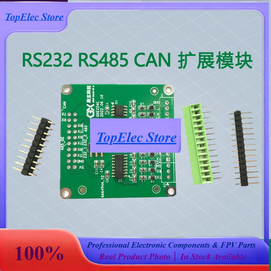 TopESsRS232, RS485 CAN Expansion Module Three-in-one Serial Port Conversion Development Board