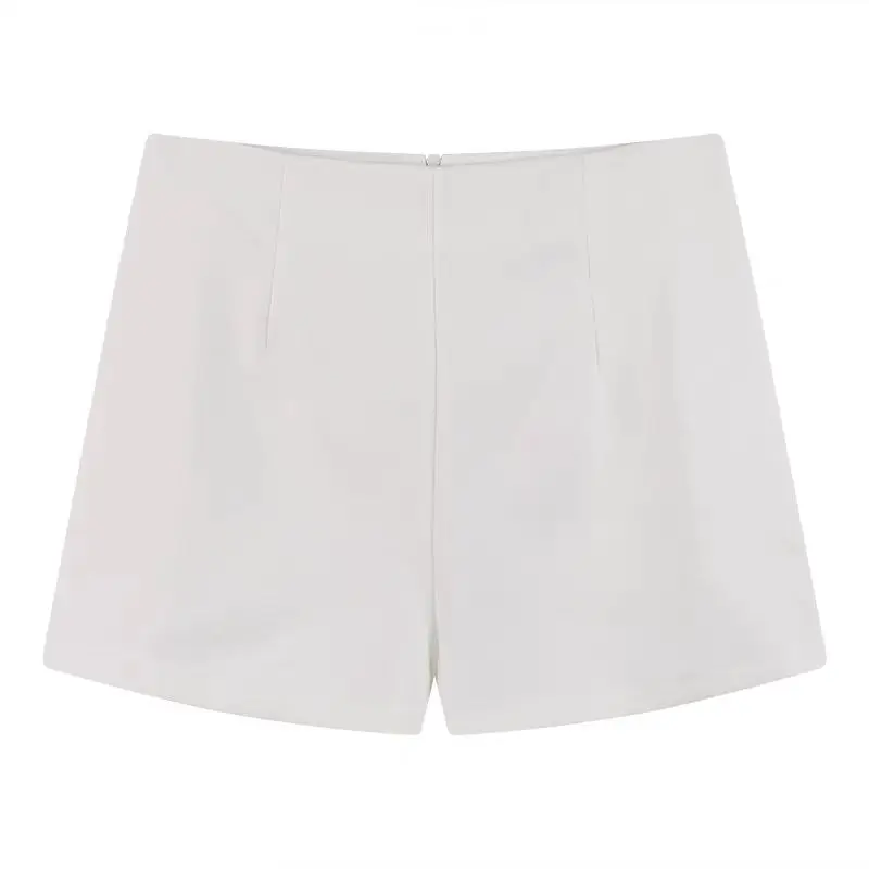 블라 하이웨이스트 슈퍼오트 핫팬츠 여성 봄 여름 패션 타이트핏 캐주얼 팬츠 한국 스타일 스트레이트 레그 지퍼