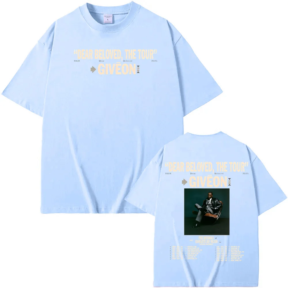 Giveon DEAR BELOVED THE TOUR 2025T-Shirt Hip Hop CottonTee-Shirt American Rapper Punk T-Shirt Ropa Hombre Gothic Kleidung