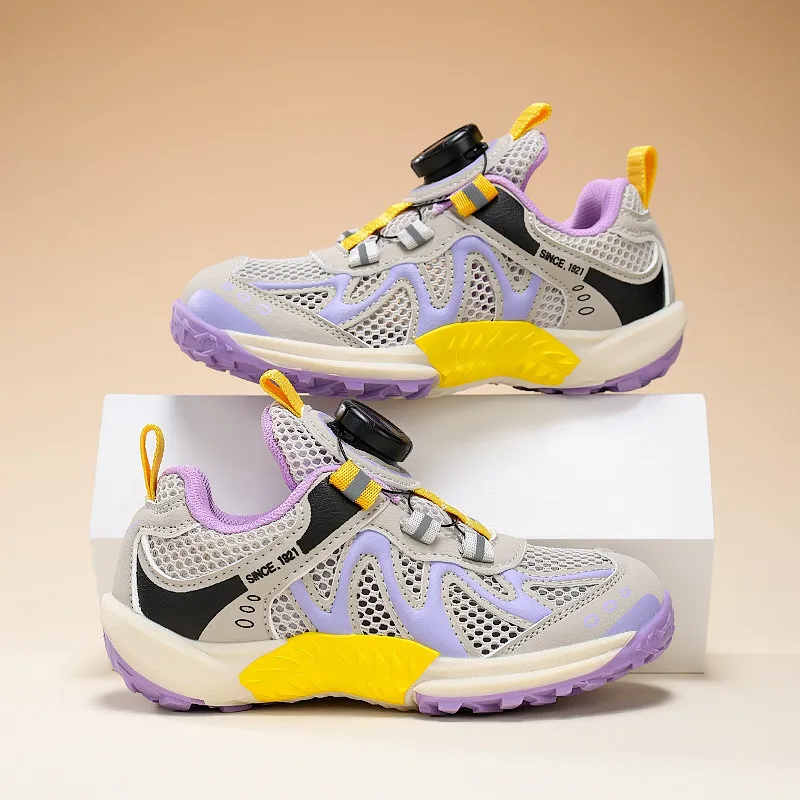 

New Design Outdoor Sports Shoes Trainers Girls Comfortable Mesh Running Shoes Children Non-slip Soft Summer Sneakers Size 28-40