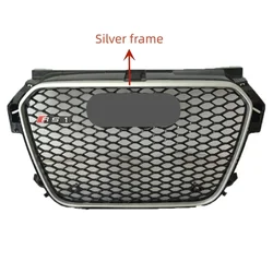 Car Front Bumper Grille Grill for Audi RS1 for A1/S1 Grill 2010 2011 2012 2013 2014 （Refit for RS1 Style）Car Accessories tools