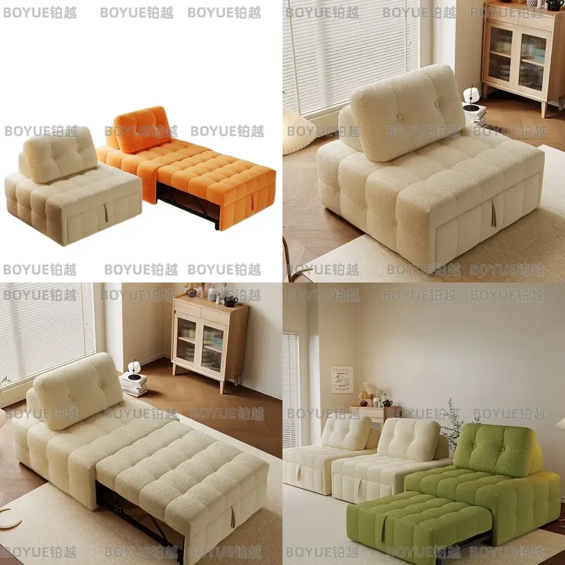 Foldable Sofa Bed Multifunctional Pull Out Couch for Small Apartment Living Room Space Saving Convertible Sleeper Furniture