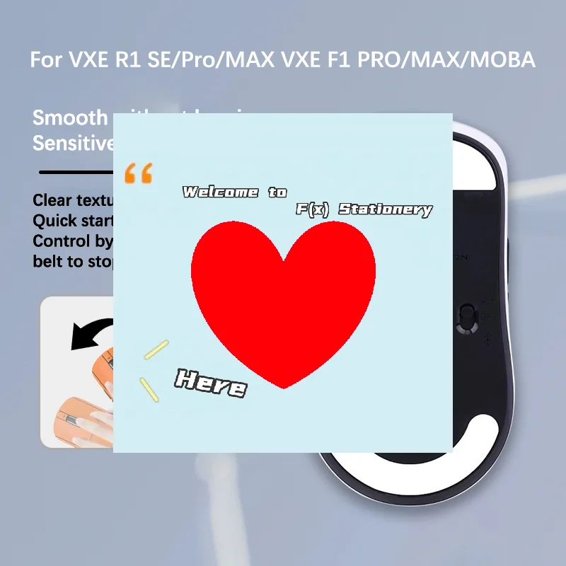Mouse Foot Sticker For VXE R1 SE/Pro/MAX/for VXE/MAX Gaming Mouse Non-Slip Pad E-Sport Gamer Accessories-F(x)