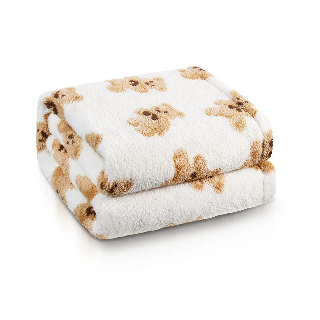 GIPIN Bear Flanela Warm Up Blankets, Pernas de mesa, Aquecimento Manta Pequeno Cobertor, Novo, 2023