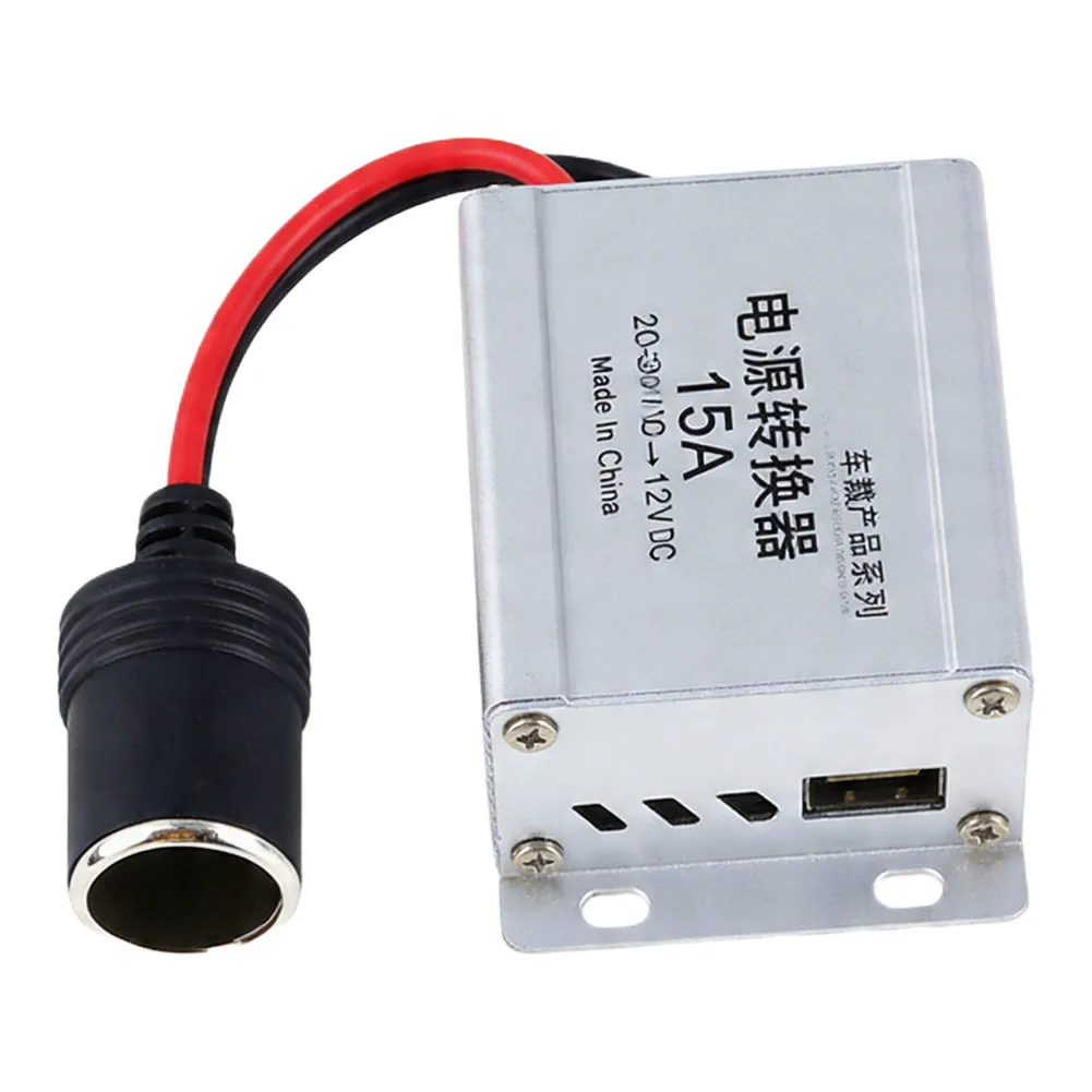 24V To 12V DC Power Converter Voltage Transformer For Car Truck Bus 15A Inverter For Various Automotive Applications