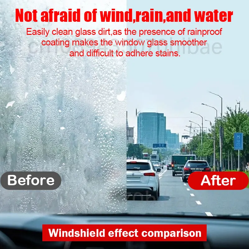 Car Glass Anti-rain Water Spray Repellent Nano Coating Hydrophobic Waterproof Agent Oil Film Removing Auto Glass Film Agent view 2