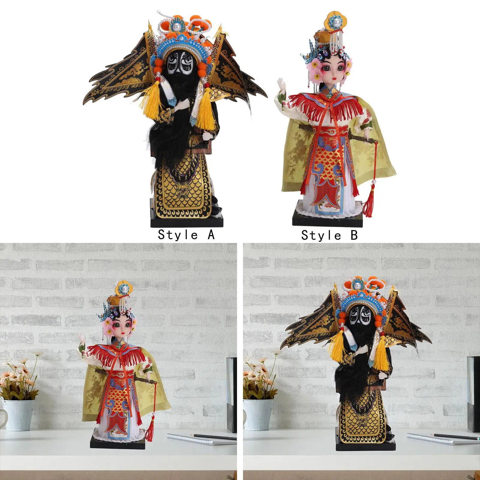 Peking Opera pop ornament collectible standbeeld cadeau decoratief tafelblad
