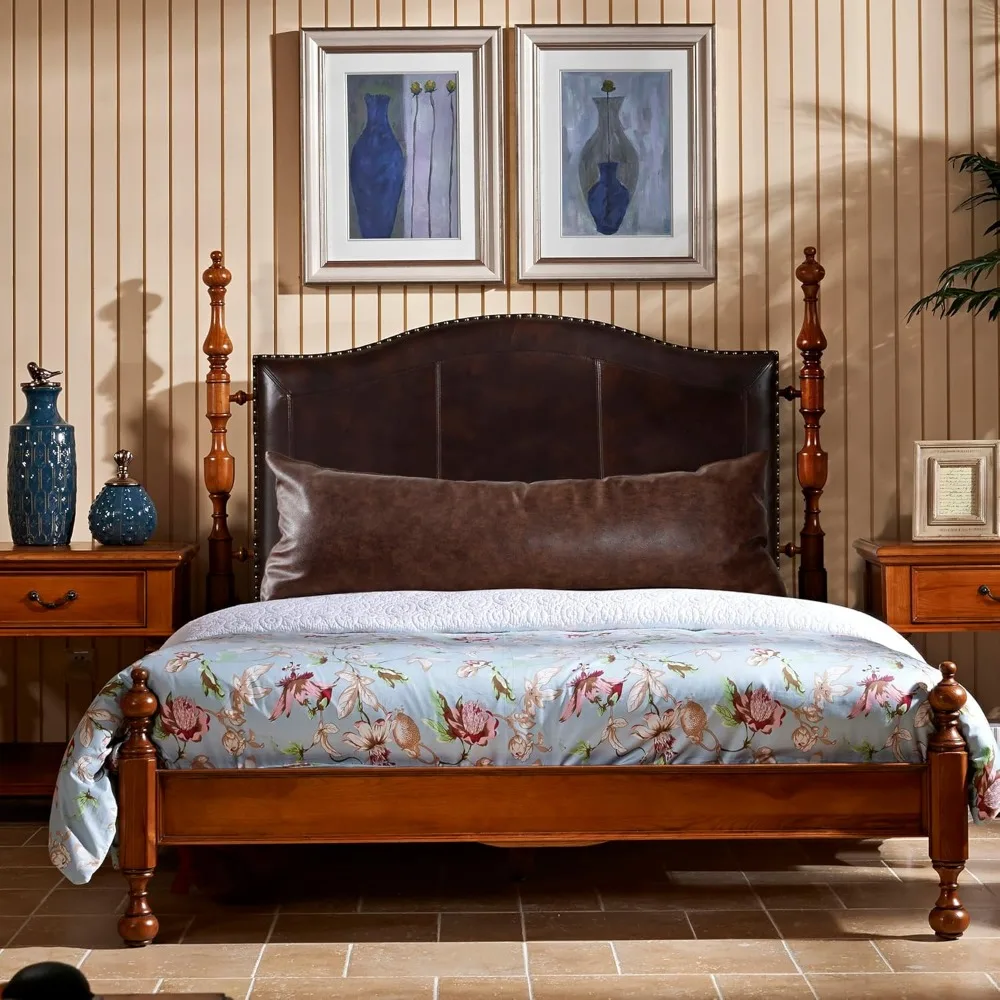 أغطية وسائد فاخرة لكامل الجسم مقاس 21 × 54، جلد صناعي ممتاز لأريكة المزرعة وديكور سرير الأريكة #3