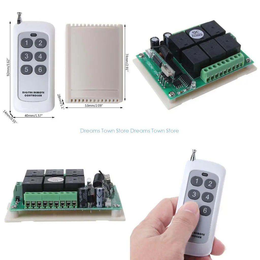 

HX6A 12 В переключатели беспроводной пульт дистанционного управления Wi-Fi для умного дома RF приемник 43