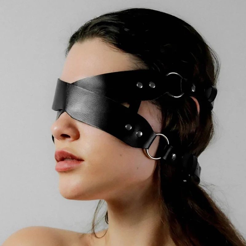 Masque érotique Sexy pour femmes, bandeau pour les yeux, Cosplay, masque réglable en cuir, masque de fête d'halloween, bal de mascarade, masques fantaisie Punk