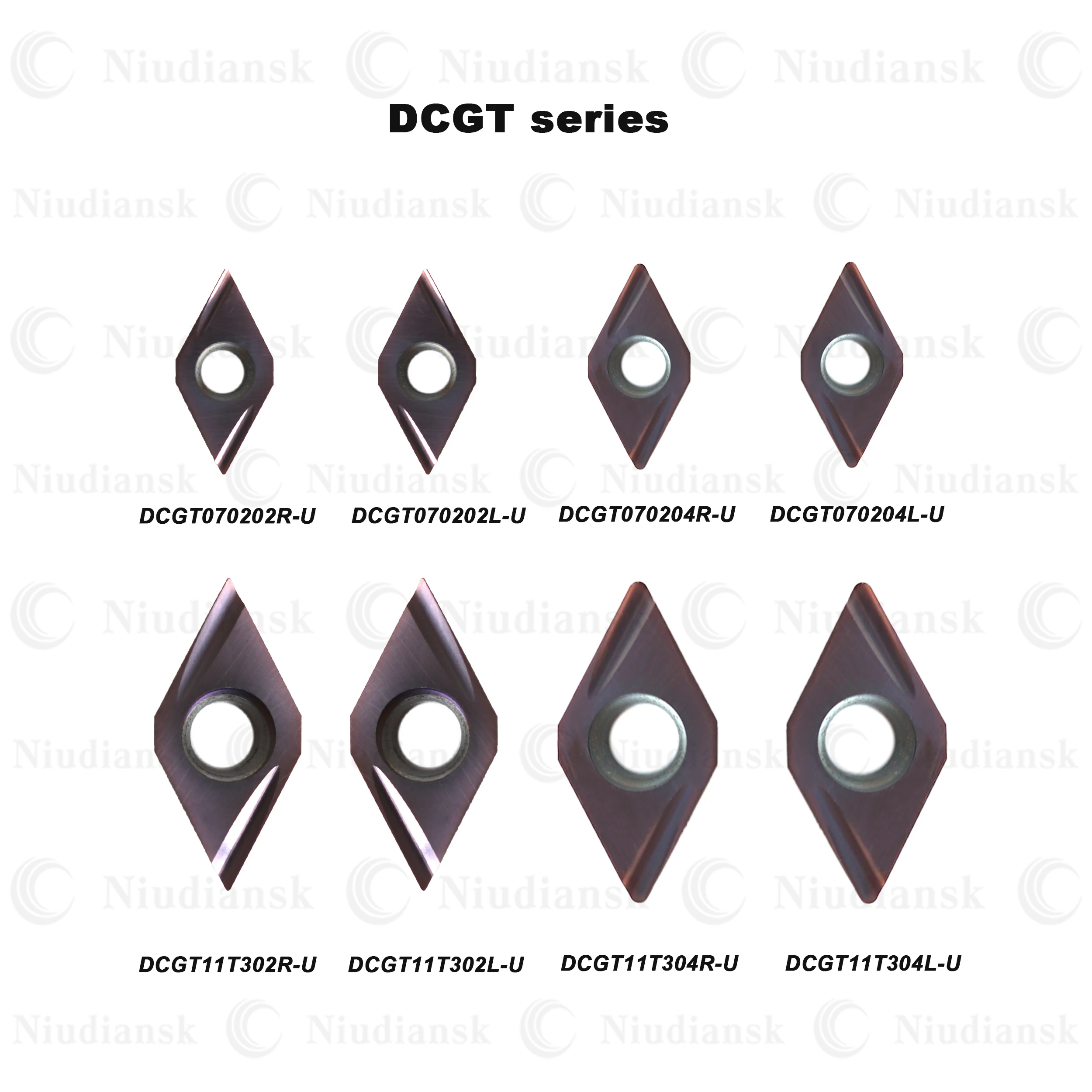 Imagem -06 - Lâminas Internas do Diamante do Furo do Deskar-cnc Inserções do Carboneto Aço Inoxidável Dcgt070202 Dcgt070204 Dcgt11t302 Dcgt11t304 R-u Lf6018
