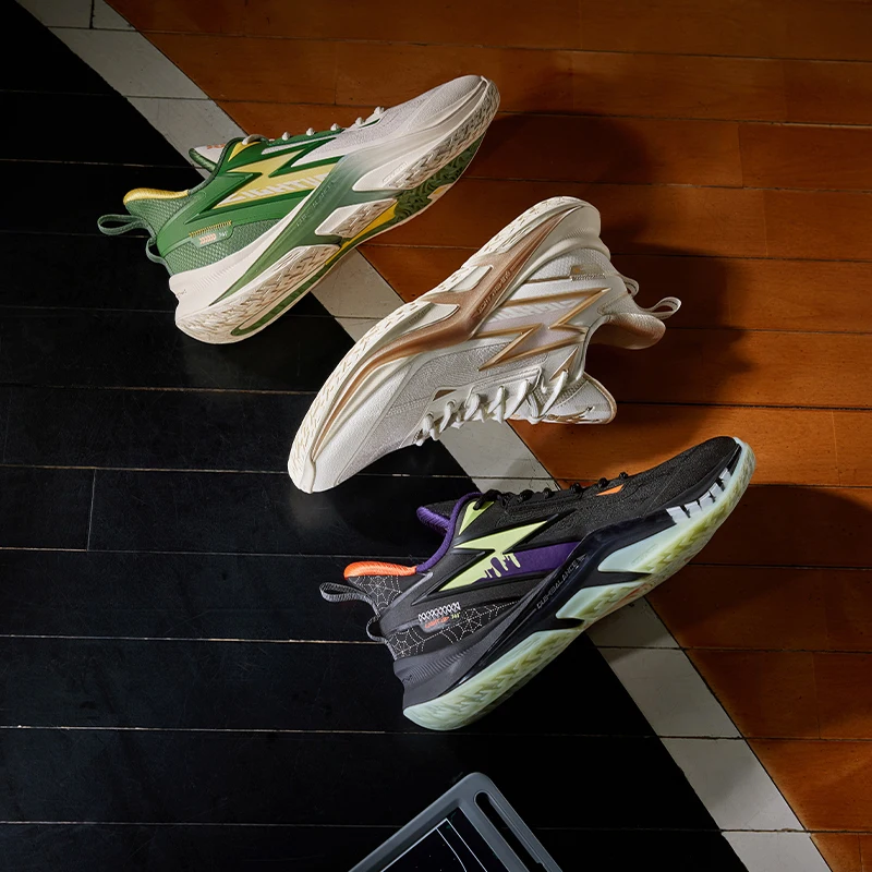 361 Degrees LIGHT UP Men Basketball Shoes New Mesh Light Rebound Non-slip Wear-resistant Shock-Absorbing Male Sneakers 672441114