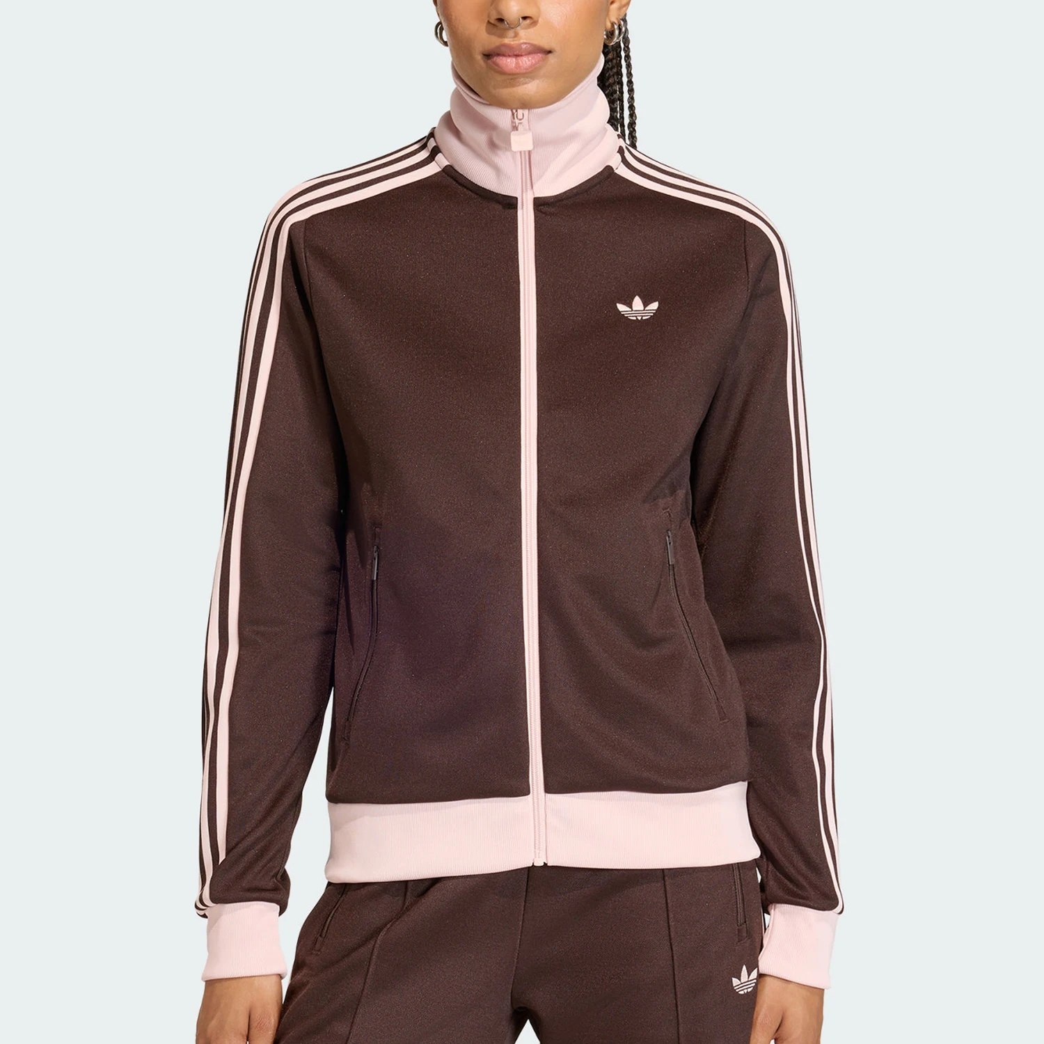 

Adidas Authentic Three Leaves Women's Patchwork Classic Sports Daily Jacket KD3742