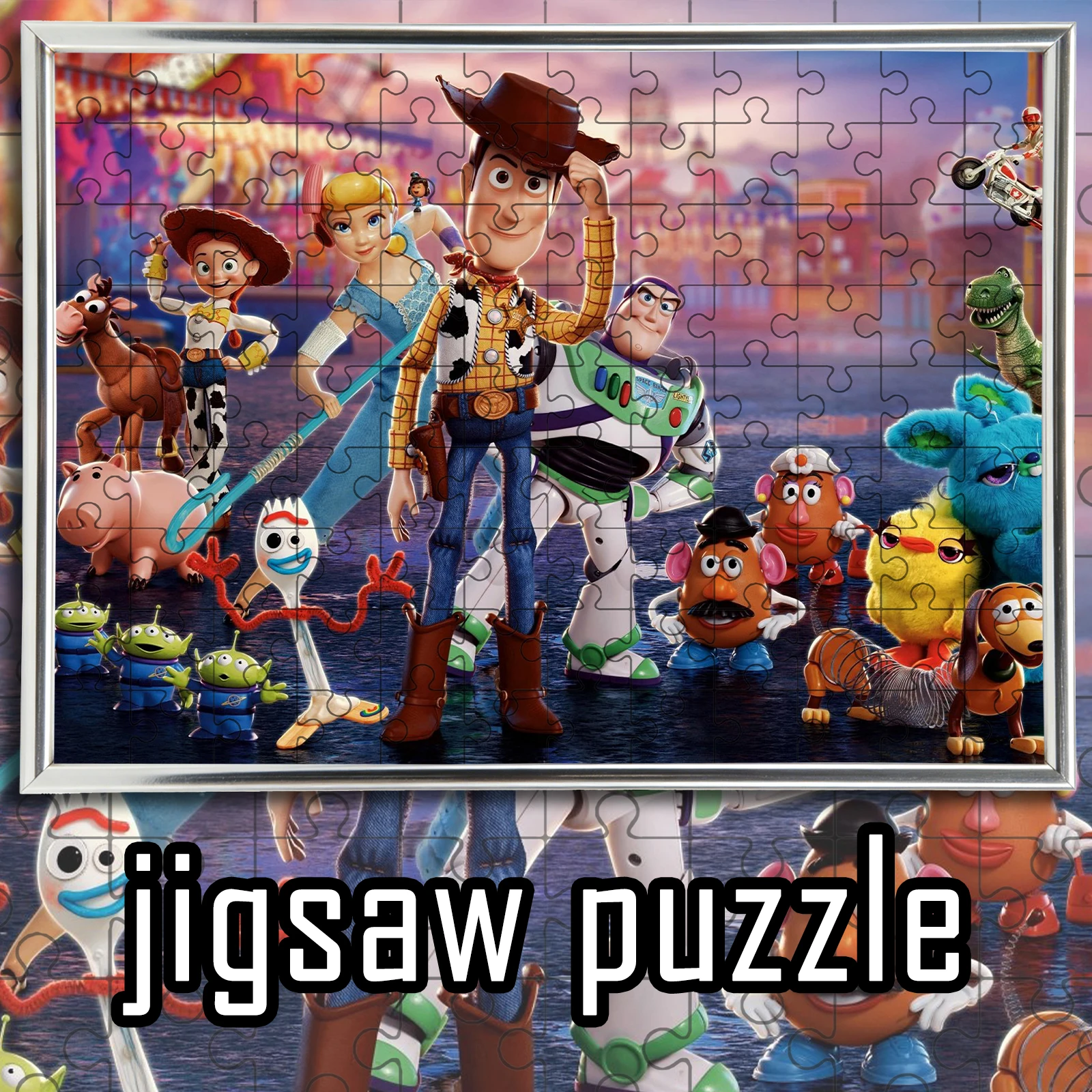 

Toy Story theme jigsaw 108/200/300/500/1000pcs wooden floor game puzzle,home decoration,gift