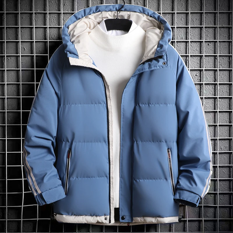 

Hooded Padding Winter Men's Jackets 2024 Parka Men's Padded Jackets Windbreaker Winter Jackets Men Japanese Retro Big Size 5XL