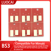 ink cartridge BS3 permanent chips for mimaki JV3 JV33 JV34 JV5 CJV30 TPC100 TS3 TS34 TS5 auto reset chips for solvent ink