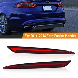 For Ford Mondeo Fusion 2013 2014 2015 2016 2017 2018 LED Rear Bumper Reflector Lights Brake Warning Dynamic Turn Signal Lamp 12V