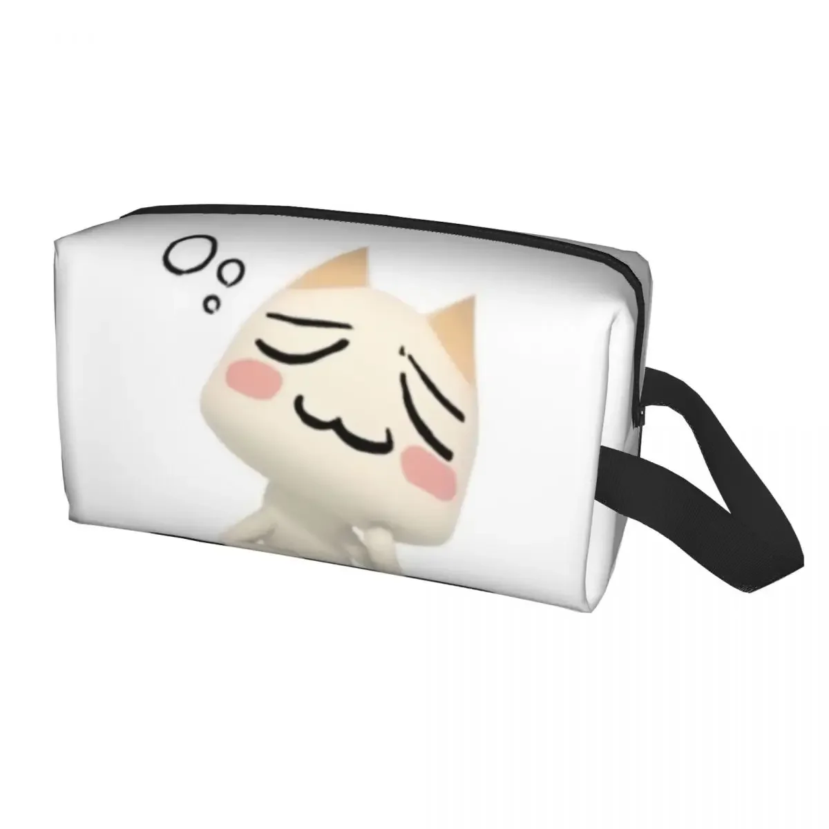 Custom Cartoon Anime Games Toro Inoue Cat Travel Cosmetic Bag Women Toiletry Makeup Organizer Lady Beauty Storage Dopp Kit