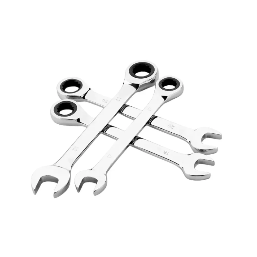 Imagem -05 - Chave de Catraca Multifuncional Macaco de Flor de Ameixa 72 Dentes Dupla Cabeça Hardware Ferramentas Automotivas para Mecânico