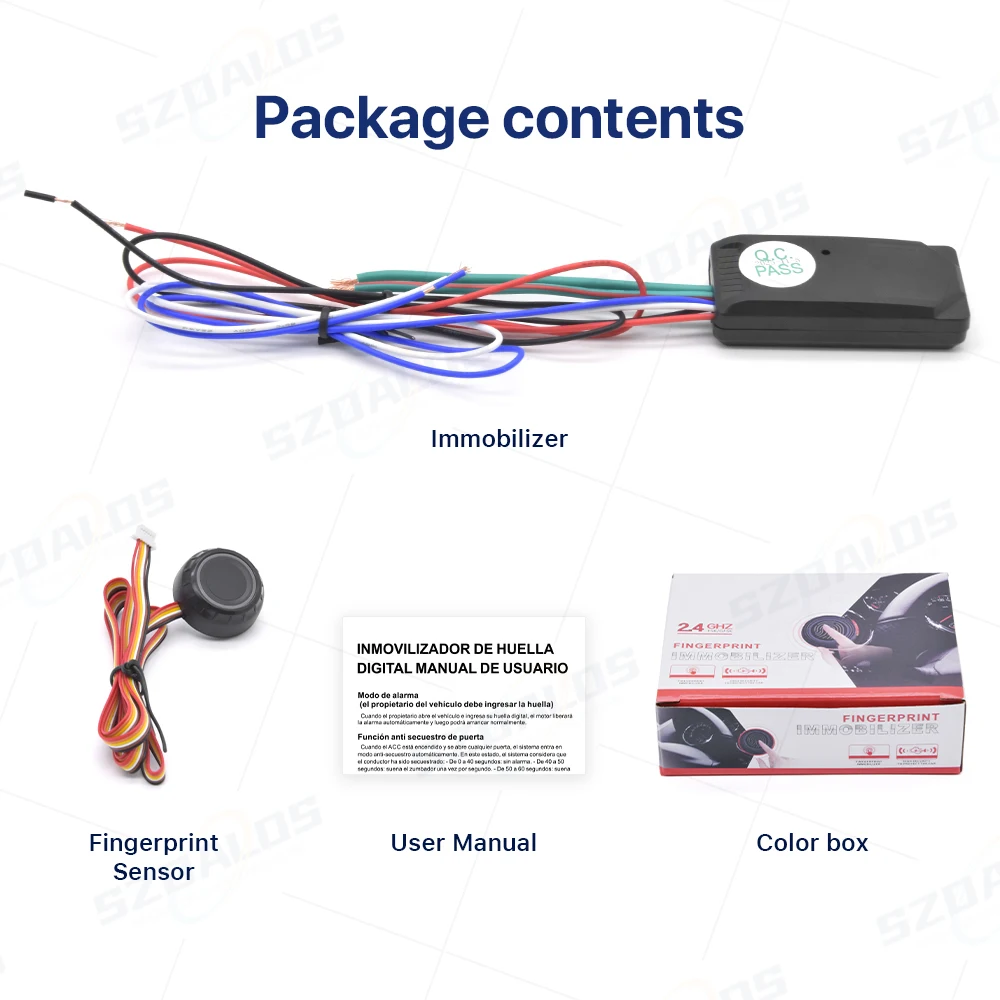 New Arrival Fingerprint Immobilizer for Car  Theft Car Immobilizer Engine Oil Cut Off Inmovilizador Coche
