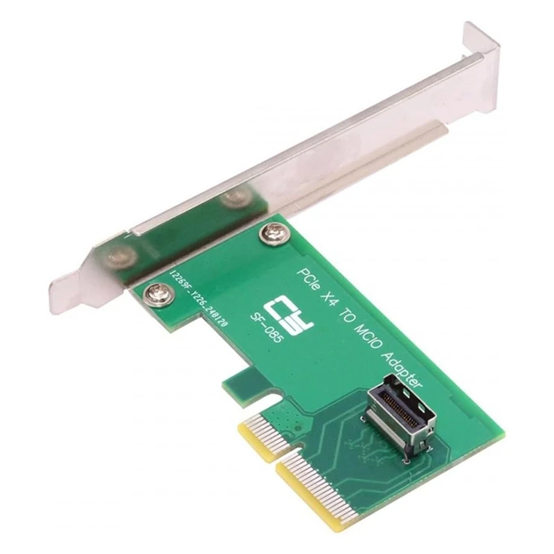 

PCI-Express Card 5.0 4.0 4X To MCIO Mini Cool Edge IO Female Host Adapter For Pcie Nvme U.2 SSD Adapter Card