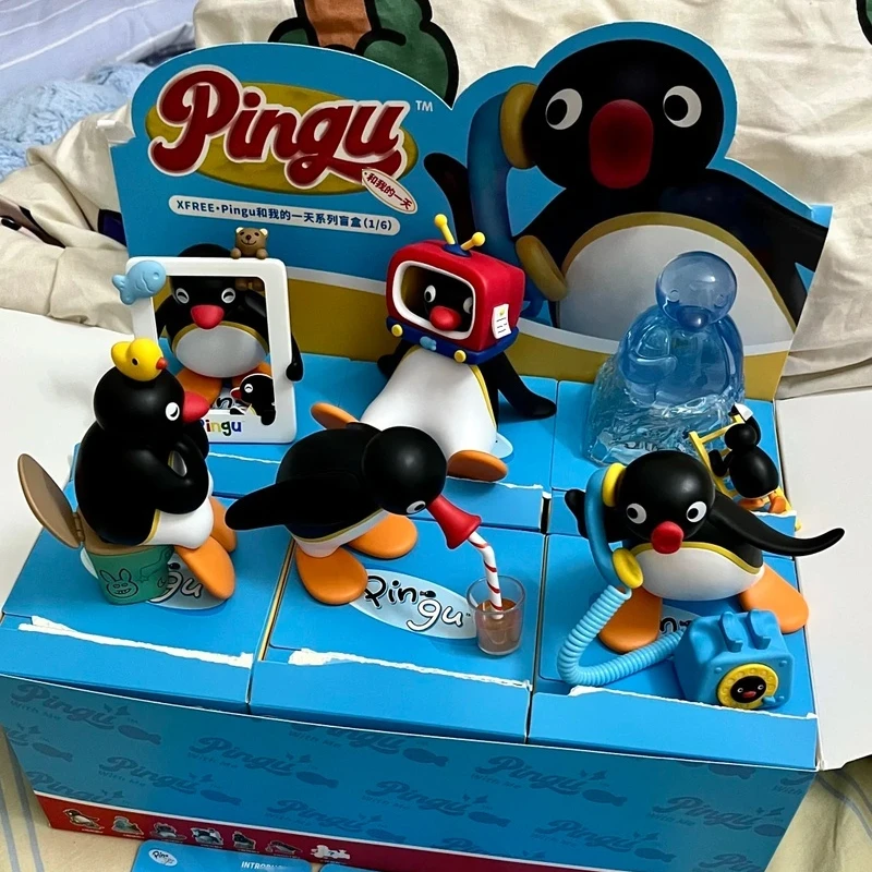 

In Stock Pingu And My Day Series Blind Box Handmade Penguin Doll Desktop Ornament Gift Trendy Play Pendant Children'S Toys