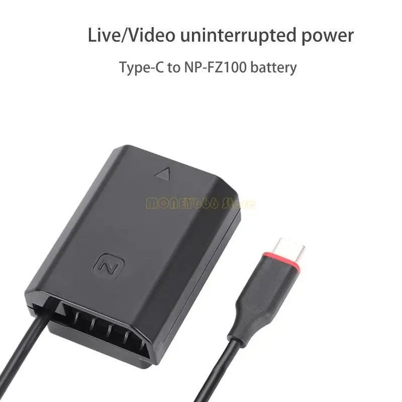 F62C Type-C إلى FZ100 CARMAY CAMARY CABLE CABLE A7C A7III A7RIII A7SIII A7RM4 A7RIV A9 A9II