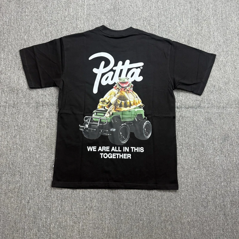 New Fun Printed High-quality Short Sleeved Top Loose Casual Round Neck Patta T-shirt Stock