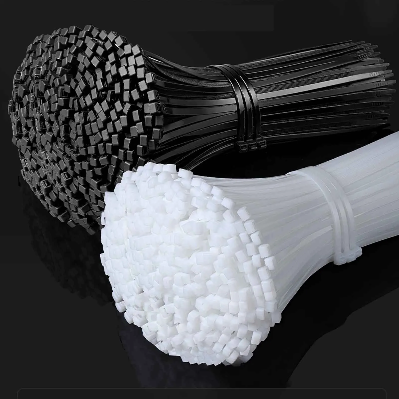 5/100pcs National Standard Nylon Cable Ties, Self-Locking Plastic Zip Ties, Thickened Wide Binding Straps for Gardening Fixing