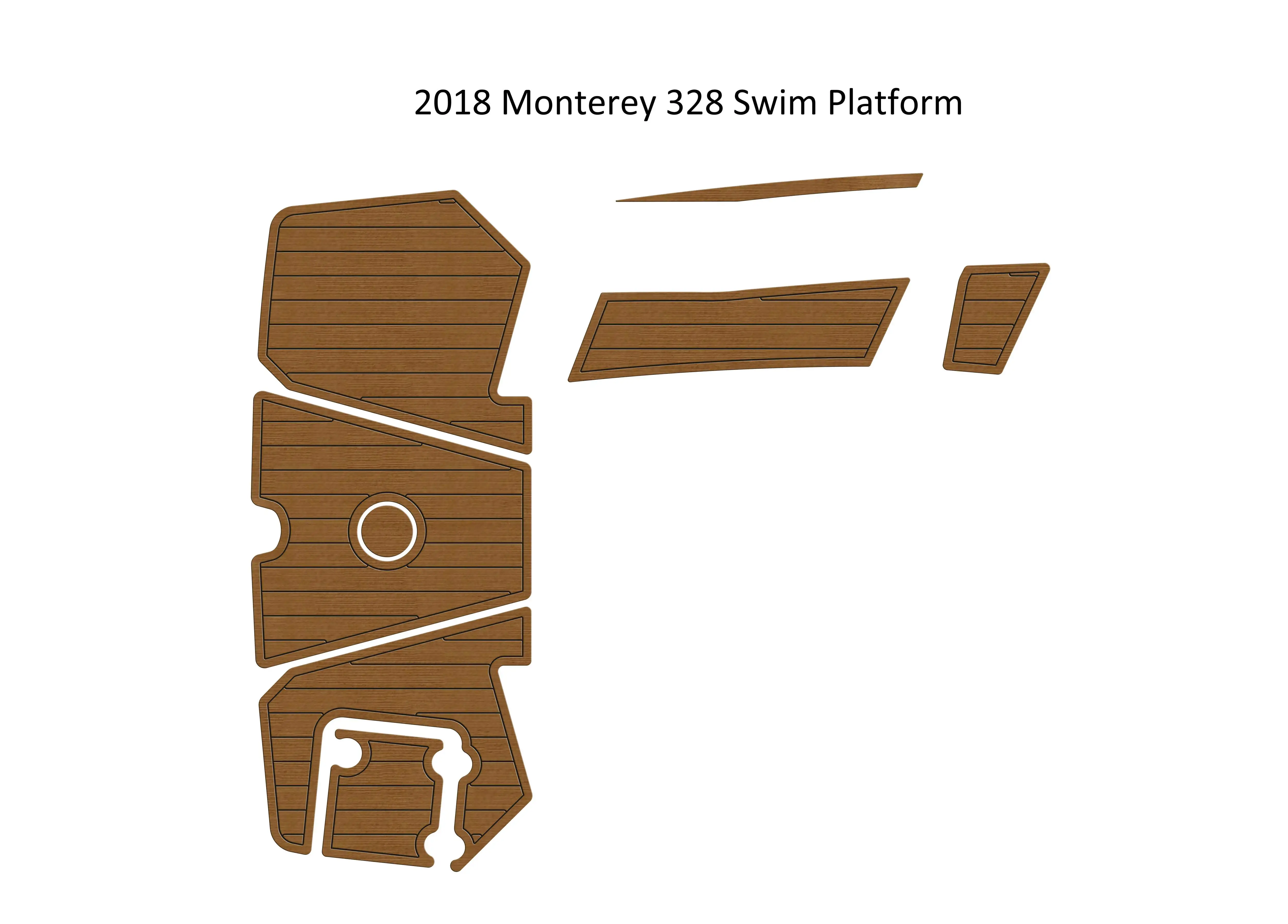 

Swim Platform Boat EVA Faux Foam Teak Deck Floor Pad For 2018 Monterey 328