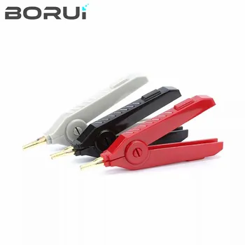 クロコダイルクリップの純粋な銅メッキ,正および負のポールテスト,低抵抗クリップ,高品質の機器