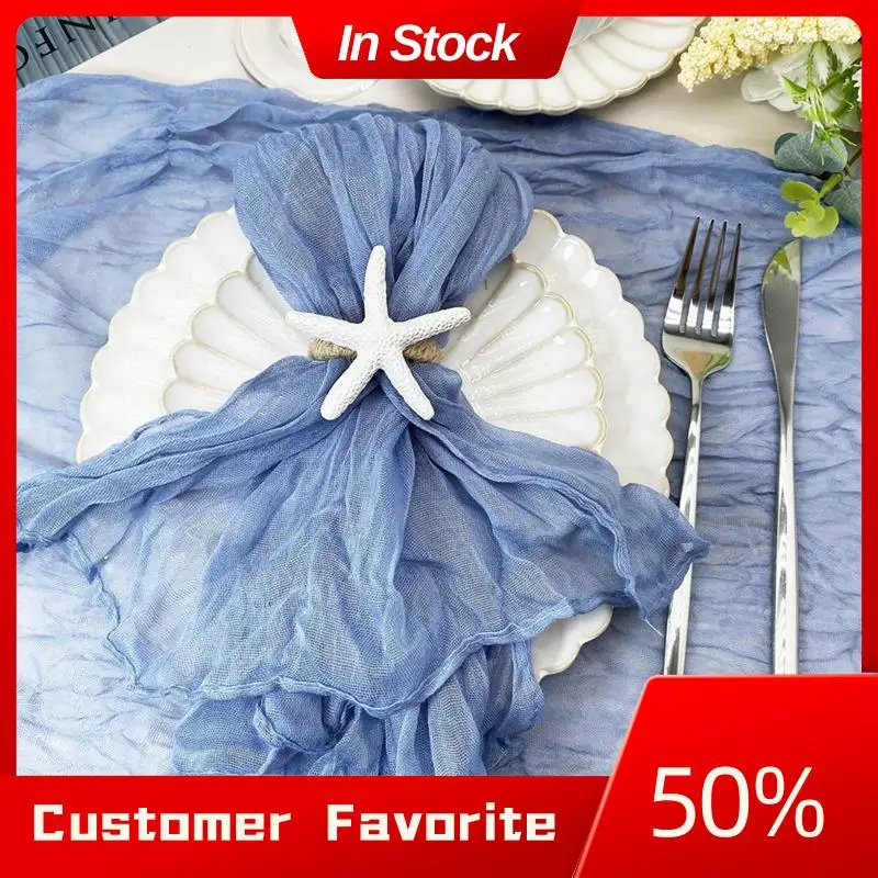 Top Sale Starfish Napkin Rings Set Of 12 Sea Star Napkin Rings Bulk For Beach Dinning Table Decoration,Napkin Ring