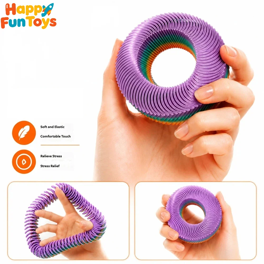 Spiral 3D-Printed Stress-Relief Toy Decompression Device Series Stretchable Fidget Toy For Kids & Adults Anxiety Relief