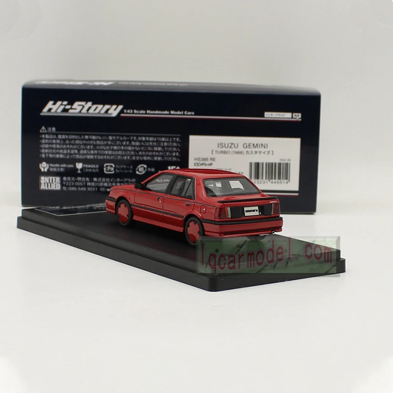 الأصلي 1:43 مقياس GEMINI توربو 1988 محاكاة الراتنج نموذج سيارة عرض ثابت تحصيل لعبة هدية تذكارية الديكور