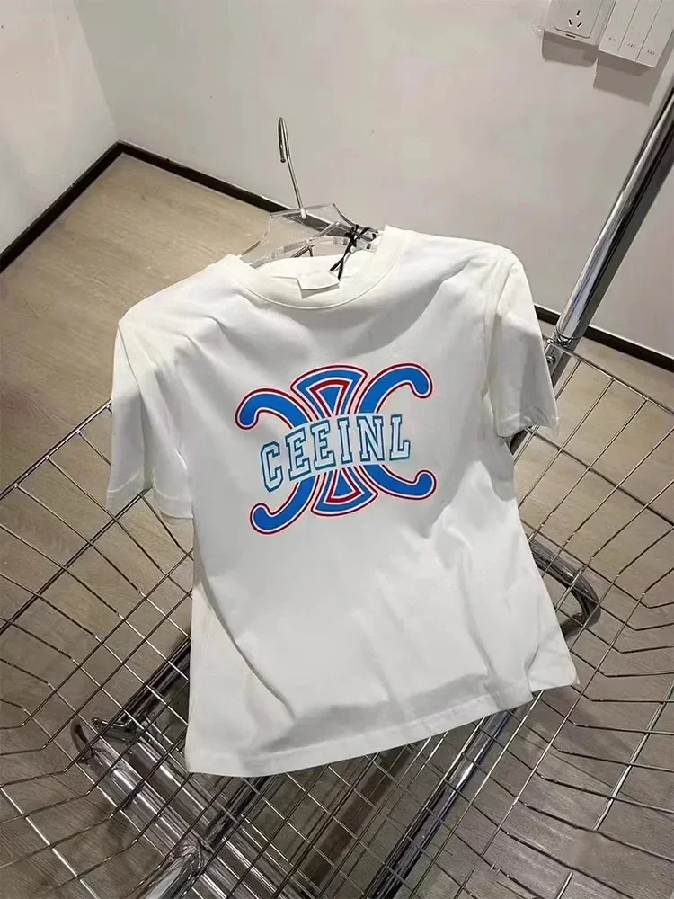 

French Fashion Luxury Brand T-shirt Men's and Women's Casual Top T-shirt Loose Men's and Women's Hot-selling Top Bottoming Shirt