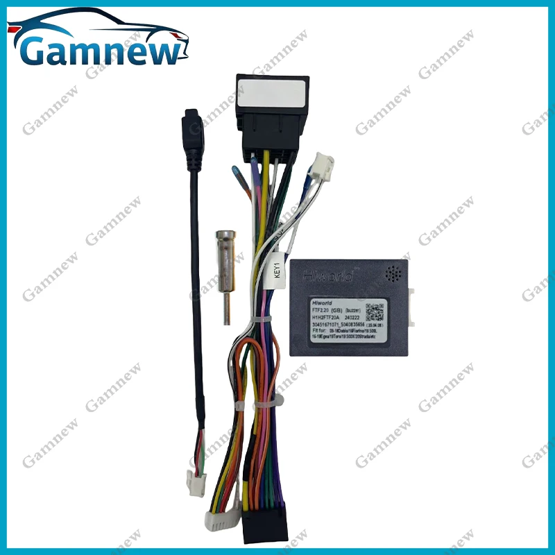 Car Android Radio Cable Power Wiring Harness connector CAN Bus Adapter for Fiat 500 Croma Punto Panda Qubo Siena Ducato Doblo