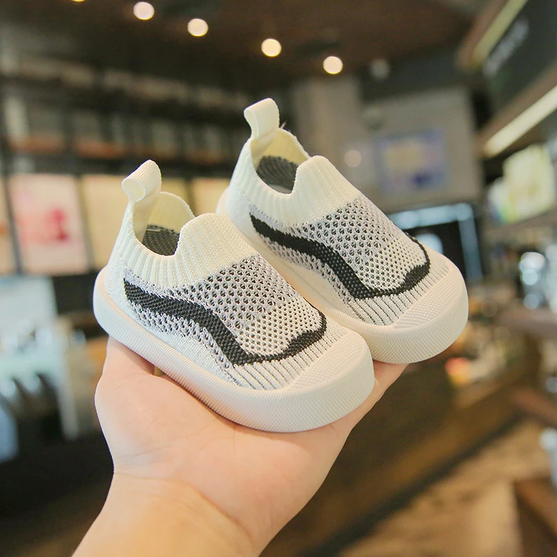 2024 New Baby Shoes Spring Summer Mesh Breathable Non-Slip Toddler Kids First Walkers Lightweight Slip-on Casual Sport Shoes