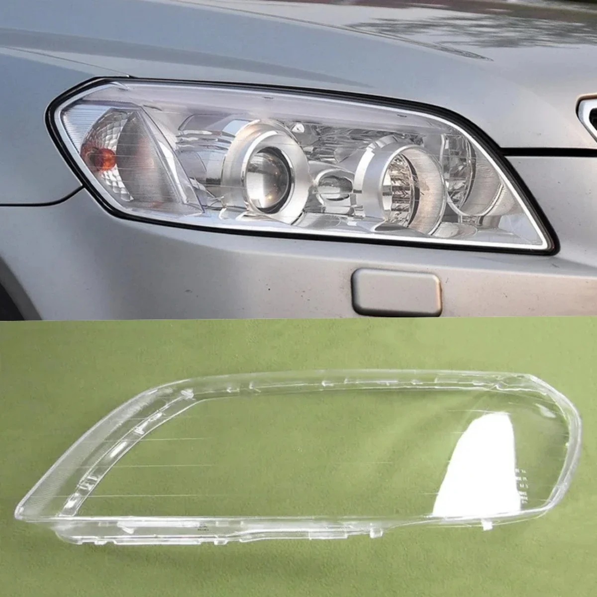 

For Chevrolet Captiva Front Headlamp Cover Headlight Transparent Lampshade Lamp Shell Masks Plexiglass 2008 2009 2010