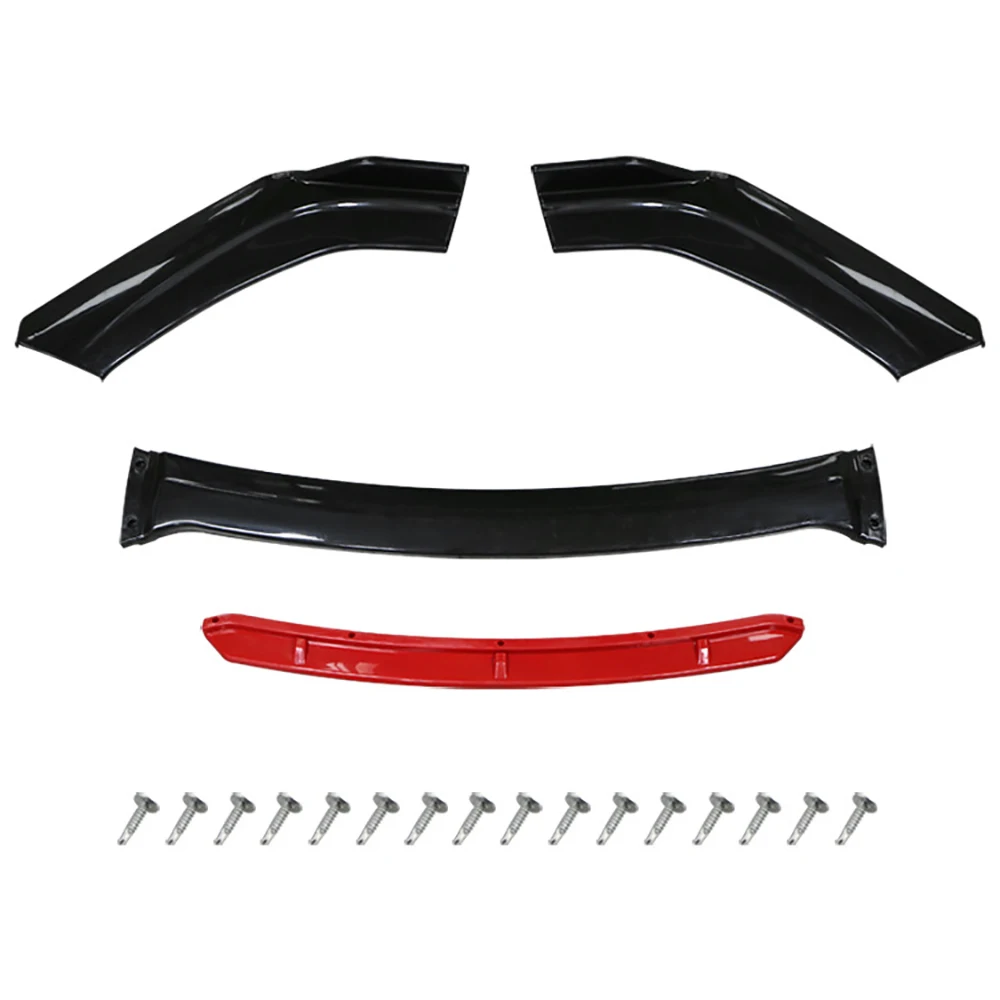 

Car Front Bumper Lip Body Kit Front Under Lips Diffuser Spoiler Car Front Shovel Parts Universal Spoiler Splitter ABS