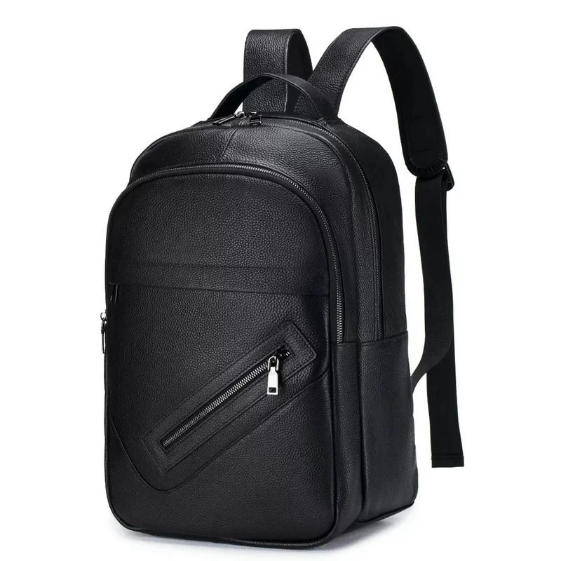 Mochila negra de cuero genuino - Leather Work Rucksack Mens reseña y precio