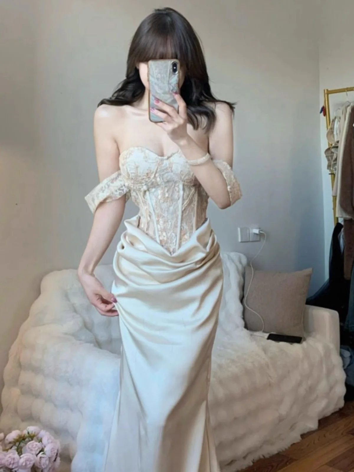 

Ele Высококачественное облегающее длинное платье с бретельками Fi Tail, уникальное сексуальное женское бальное платье, вечернее платье для женщин