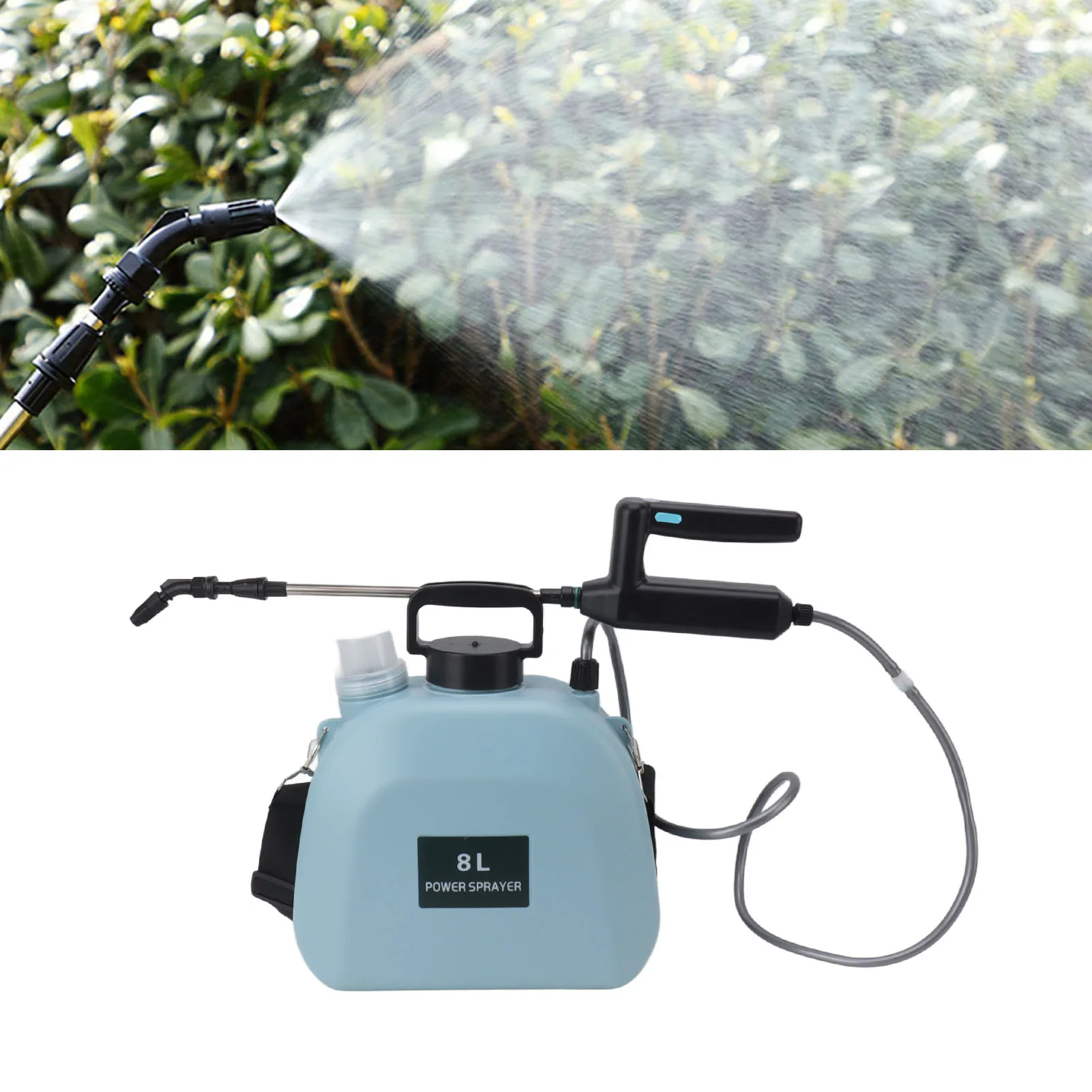 

Shoulder Style 8L Electric Sprayer Watering Can With Spray Gun Household Garden Plant Mister 2000mAh Battery Irrigation Tool